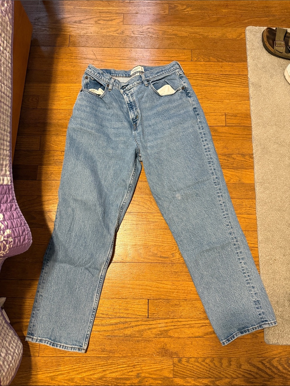 Abercrombie & Fitch Light Blue Boyfriend Jeans